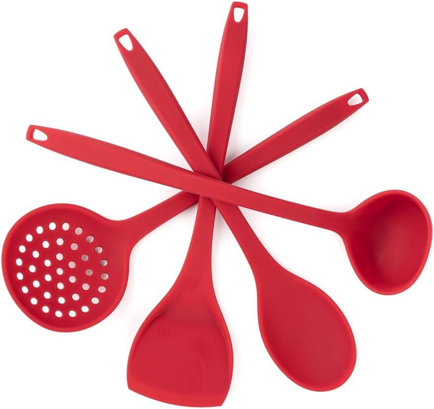 Long Silicone Cooking Utensils Set