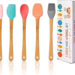 KSENDALO Silicone Small Spatulas Set of 5