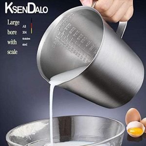 KSENDALO Measuring Cup Stainless Steel,8Cups, 6Cups, 4Cups, 2Cups