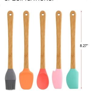 KSENDALO Silicone Small Spatulas Set of 5