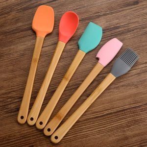 KSENDALO Silicone Small Spatulas Set of 5
