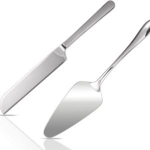KSENDALO Elegant Wedding Cake Knife Server Set