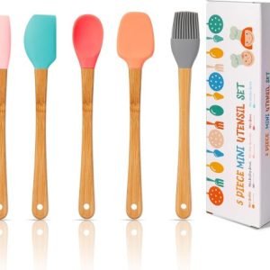 KSENDALO Silicone Small Spatulas Set of 5