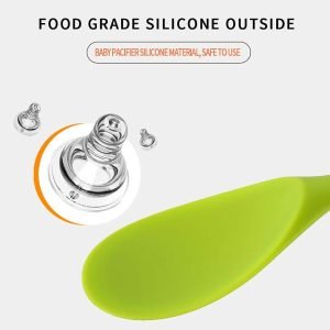 KSENDALO 4 Pack Silicone Rice Spoon, Eco-friendly/Heat-resistant, Works for Rice/Mashed Potato or more, Size: 8.86 x 2.68 inch, Colorful