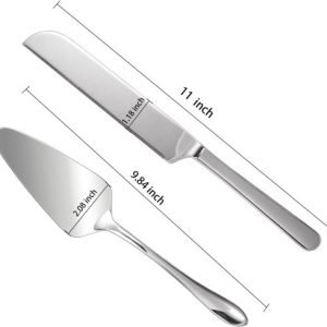 KSENDALO Elegant Wedding Cake Knife Server Set