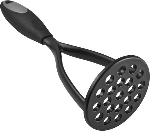 KSENDALO Multifunctional Kitchen Cooking Tool – Potato Masher, Black