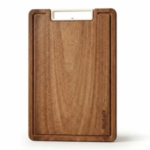 KSENDALO Large Uba Tuba Wood Cutting Board – Solid Hardwood Double-Sided Chopping Board with Deep Juice Groove (Food-Safe Finish, 15.75” × 11.02”)