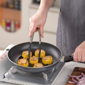 KSENDALO 12-Piece Small Silicone Kitchen Utensils Set with Holder, Black Cooking Tools with Wooden Handles, Heat Resistant & Non-Scratch Utensils for Cooking and Baking (Worldwide Free Shipping)